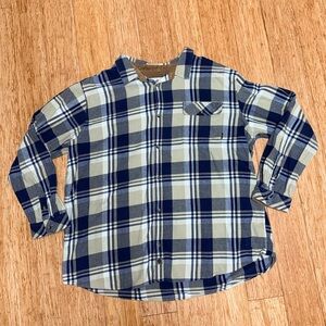 Legendary Whitetails Plaid Shirt in Blue and Cream